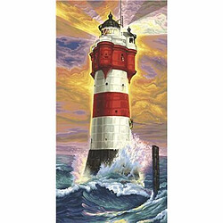 Schipper - 9220 399 - Peinture au Numéro Phare "Malen nach Zahlen, Leuchtturm Roter Sand" - 40 x 80 cm