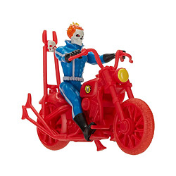 Hasbro Marvel Legends Retro Collection - Figurine avec véhicule Ghost Rider 10 cm 