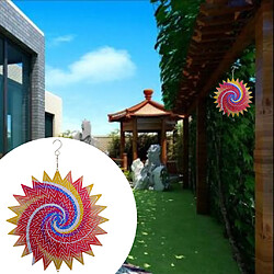 Wind Spinners Avec Pieu Stable Garden Spinner Peinture Réfléchissante Style6 pas cher