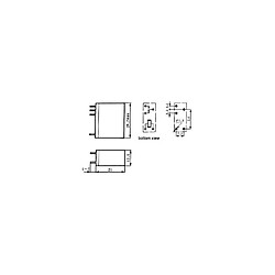 Perel Relais vertical 10a/30vcc-220vca 1 x repos-travail 24vcc 