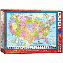 Eurographics Puzzle carte des Atats-Unis (1000 piAces) (6000-0788)