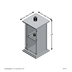 Avis FMD Table d'appoint avec porte 57,4 cm Matera