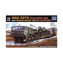 Trumpeter Maquette Véhicule Maz-537g Intermédiate Type With Maz/chmzasp-5247g Semitrailer