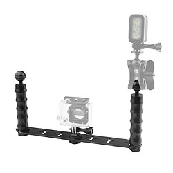 Avis Wewoo Support double monopied Selfie CNC Aluminium en plongée Diving pour Osmo ActionGoPro NEW HERO / HERO7 / 6/5/5 Session / 4 / 4/3 + / 3/2/1Xiaoyi et autres caméras d'action Noir