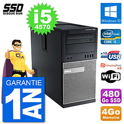 PC Tour Dell 7020 Intel Core i5-4570 RAM 4Go SSD 480Go Windows 10 Wifi · Occasion 