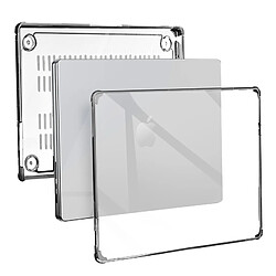 Supcase Coque Intégrale pour MacBook Pro 14 2023 , 2022 et 2021 Antichoc Noir Transparent