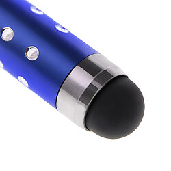 Avizar Stylet Retractable Bleu avec Strass pour écran Tactile - Attache Jack 3.5 mm