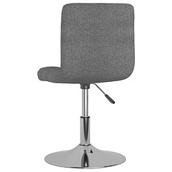 Acheter vidaXL Chaise pivotante à manger Gris clair Tissu