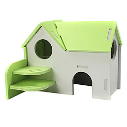 Maison des souris hamster souris cachette maison vie en bois cabane exercice drôle nid jouet vert