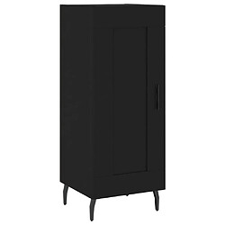 Maison Chic Buffet,Meuble de Rangement,commode pour salon,Cuisine Noir 34,5x34x90 cm Bois d'ingénierie -MN26425