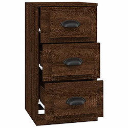 Avis Maison Chic Buffet,Meuble de Rangement,commode pour salon,Cuisine chêne marron 36x35,5x67,5 cm bois d'ingénierie -MN36414