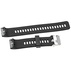 vhbw bracelet compatible avec Garmin Forerunner 30, 35 montre connectée - 13,5 + 9,4 cm silicone noir