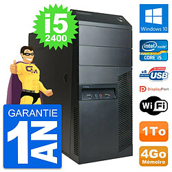 PC Tour Lenovo ThinkCentre M91p Intel i5-2400 RAM 4Go Disque 1To Windows 10 Wifi - Occasion