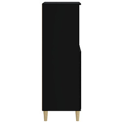 Avis vidaXL Buffet haut Noir 60x36x110 cm Bois d'ingénierie