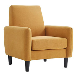 But Fauteuil fixe L.76 cm HOLL tissu jaune