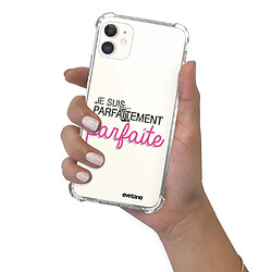 Coque iPhone 11 anti-choc souple avec angles renforcés transparente Je suis parfaitement parfaite Evetane pas cher