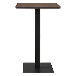 vidaXL Table de bistro Cendre foncé 78,5x78,5x107 cm