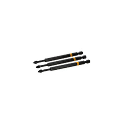 Lot de 3 embouts de vissage impact Pozidriv PZ2 - L. 110 x Q. 6,35 mm - 892753 - Triton