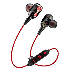 Wewoo Écouteur Bluetooth Casque d'écoute sport v5.0 MG-G23 avec 4 haut-parleurs rouge