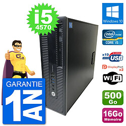 PC HP EliteDesk 800 G1 Core i5-4570 RAM 16Go Disque Dur 500Go Windows 10 Wifi · Occasion 