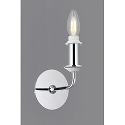 Luminaire Center Applique murale Banyan Chrome poli 1 ampoule 18cm