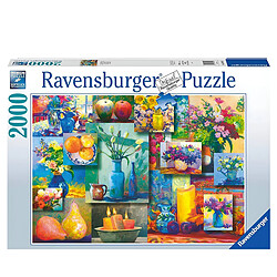 Avis Ravensburger Puzzle Premium de 2000 Pièces Softclick Thème Art-Contemporain Still Life Beauty Multicolore