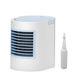 Mini refroidisseur d'air mobile Climatiseur silencieux Bureau Ventilateur avec lumière multicolore 