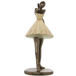 Acheter Figurine Décorative Alexandra House Living Beige Doré Plastique Ballerine 13 x 17 x 30 cm