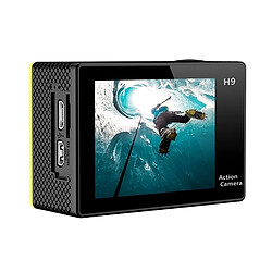 Acheter Wewoo Caméra sport jaune 4K Ultra HD 1080P 12MP 2 pouces LCD Écran WiFi Sports Caméra, 170 Degrés Angle Grand Angle, 30 m Étanche