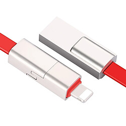 Wewoo Câble de synchronisation et de réparation réparable de 1,5 m USB à 8 broches, pour iPhone XR / iPhone XS MAX / iPhone X et XS / iPhone 8 et 8 Plus / iPhone 7 et 7 Plus / iPhone 6 et 6s et 6 Plus et 6s Plus / iPad (Rouge)