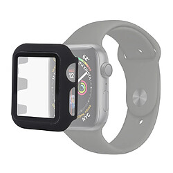 Wewoo Etui de protection en verre + PC pour Apple Watch séries 5 et 4 40 mm noir 