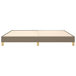 Sommier à lattes,Cadre à lattes de lit pour Adulte Taupe 200x200 cm Tissu -MN69617 pas cher