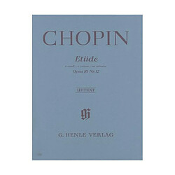 Henle Verlag Etude Op.10/12 do min. Révolution - Piano 