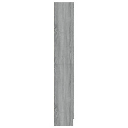 Avis vidaXL Armoire à vitrine Sonoma gris 82,5x30,5x185,5cm Bois ingénierie