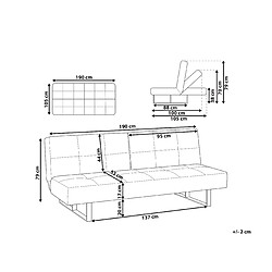 Avis Beliani Canapé-lit DUBLIN Beige clair