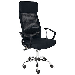 Beliani Chaise de bureau Noir PIONEER II