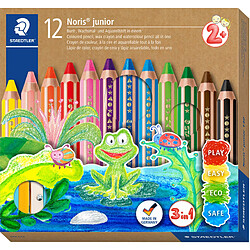 STAEDTLER Crayon de couleur hexagonal buddy, étui carton 12 () 