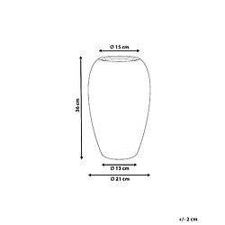 Avis Beliani Vase à fleurs LENOK Céramique 36 cm Blanc cassé