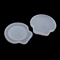 Avis Moule en silicone maquillage miroir moules artisanat diy moule outils 7.5x1 cm shell