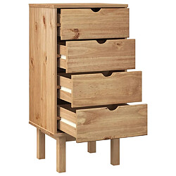 Avis vidaXL Commode OTTA 45x39x90 cm bois de pin massif