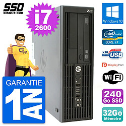 PC HP WorkStation Z210 SFF Intel i7-2600 RAM 32Go SSD 240Go Windows 10 Wifi · Occasion 