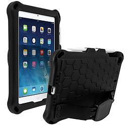 Avizar Coque Apple iPad Mini 1 / 2 / 3 Hybride Poignée Rotative Béquille Support Noir