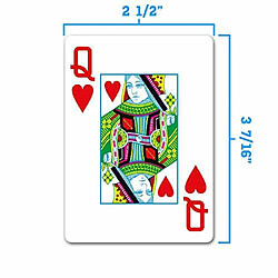 copag 1546 Design cartes A jouer 100 % plastique, Poker Size Jumbo Index RougeBleu Double Deck Set pas cher