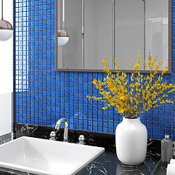 vidaXL Carreaux mosaïque 11 pcs Bleu 30x30 cm Verre 