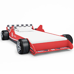 vidaXL Lit voiture de course pour enfants 90 x 200 cm Rouge