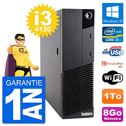 PC Lenovo ThinkCentre M83 SFF Intel i3-4130 RAM 8Go Disque 1To Windows 10 Wifi · Occasion 