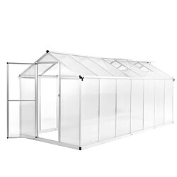 vidaXL Serre Aluminium 421x190x195 cm 15,6 m³