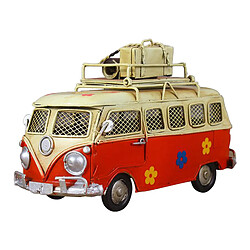 Handcraft Camper Van Modèle Avec Tirelire Vintage Bus Home Decoration Rouge