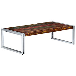 vidaXL Table basse 120x60x35 cm Bois de récupération solide