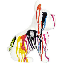 Acheter The Home Deco Factory Bouledogue en céramique assis 30 cm multicolore.